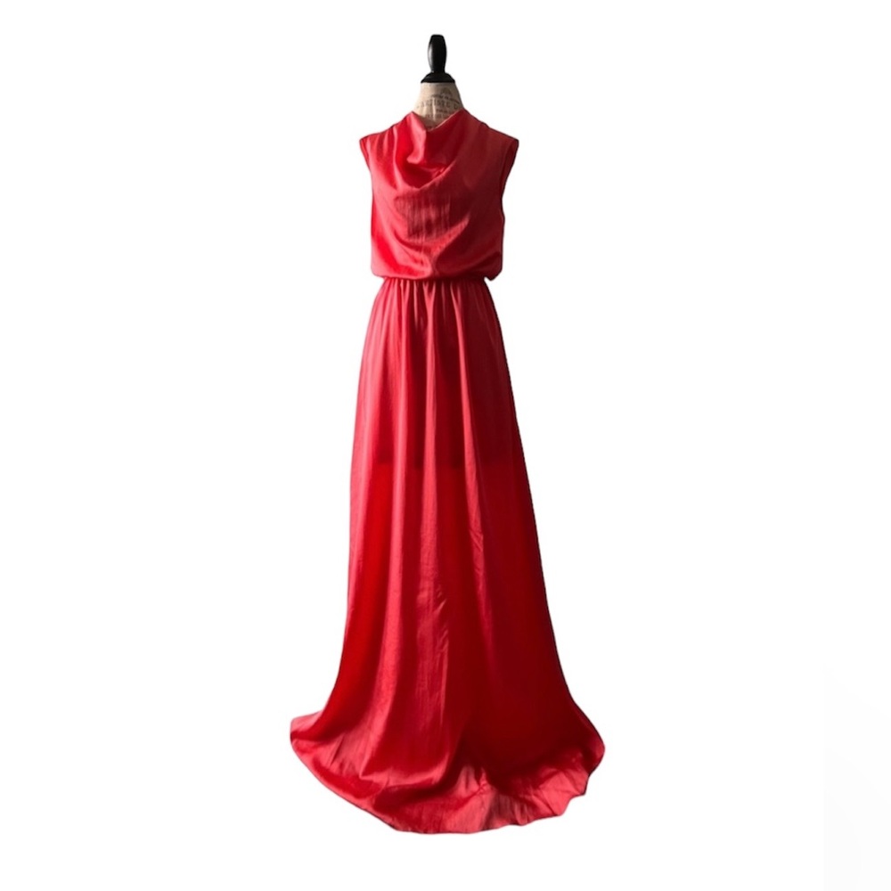 NWT: Robert Rodriguez: Coral Grecian Maxi Dress